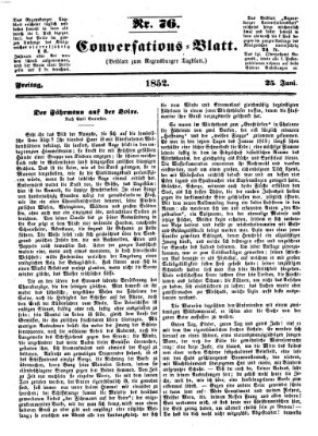 Regensburger Conversations-Blatt (Regensburger Tagblatt) Freitag 25. Juni 1852