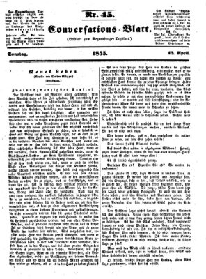 Regensburger Conversations-Blatt (Regensburger Tagblatt) Sonntag 15. April 1855