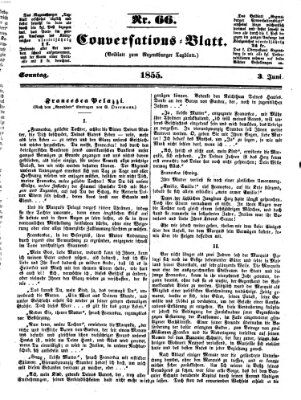 Regensburger Conversations-Blatt (Regensburger Tagblatt) Sonntag 3. Juni 1855