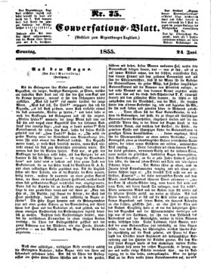 Regensburger Conversations-Blatt (Regensburger Tagblatt) Sonntag 24. Juni 1855