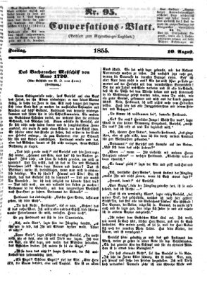 Regensburger Conversations-Blatt (Regensburger Tagblatt) Freitag 10. August 1855