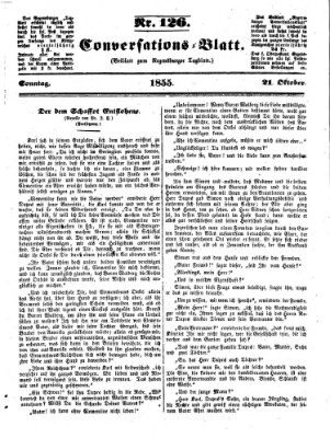 Regensburger Conversations-Blatt (Regensburger Tagblatt) Sonntag 21. Oktober 1855