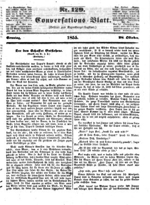 Regensburger Conversations-Blatt (Regensburger Tagblatt) Sonntag 28. Oktober 1855