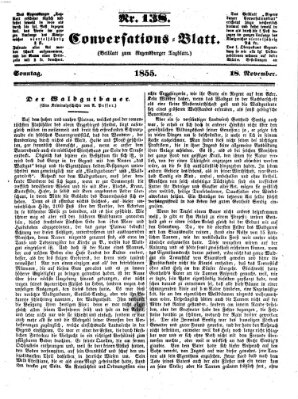 Regensburger Conversations-Blatt (Regensburger Tagblatt) Sonntag 18. November 1855