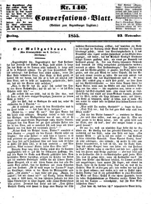 Regensburger Conversations-Blatt (Regensburger Tagblatt) Freitag 23. November 1855