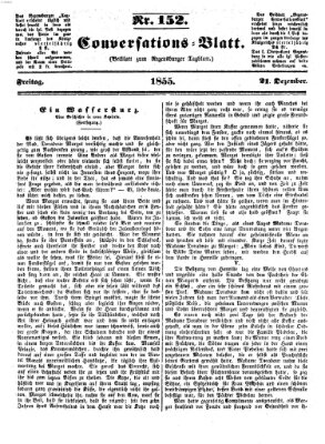 Regensburger Conversations-Blatt (Regensburger Tagblatt) Freitag 21. Dezember 1855