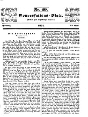 Regensburger Conversations-Blatt (Regensburger Tagblatt) Sonntag 23. April 1854