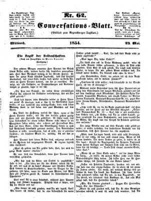 Regensburger Conversations-Blatt (Regensburger Tagblatt) Dienstag 23. Mai 1854