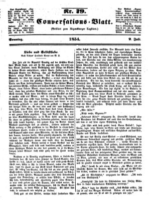 Regensburger Conversations-Blatt (Regensburger Tagblatt) Sonntag 2. Juli 1854