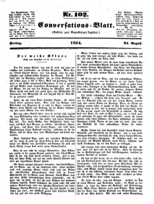 Regensburger Conversations-Blatt (Regensburger Tagblatt) Freitag 25. August 1854