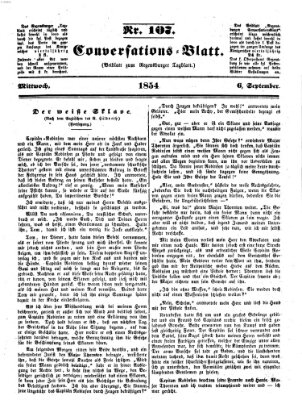 Regensburger Conversations-Blatt (Regensburger Tagblatt) Mittwoch 6. September 1854