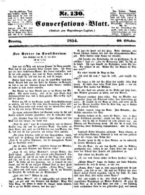 Regensburger Conversations-Blatt (Regensburger Tagblatt) Sonntag 29. Oktober 1854
