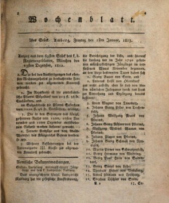 Wochenblatt (Oberpfälzisches Wochenblat)