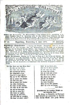 Der katholische Volksfreund Donnerstag 8. Juni 1871