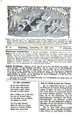 Der katholische Volksfreund Donnerstag 27. Juli 1871