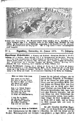 Der katholische Volksfreund Donnerstag 30. Januar 1873