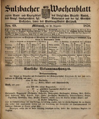Sulzbacher Wochenblatt