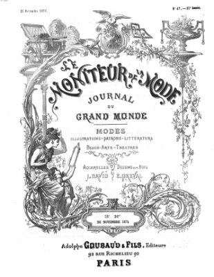 Le Moniteur de la mode Samstag 21. November 1874