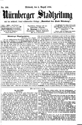 Nürnberger Stadtzeitung (Nürnberger Abendzeitung) Mittwoch 5. August 1874