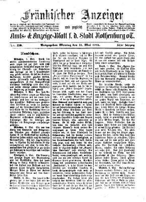 Fränkischer Anzeiger Montag 11. Mai 1874