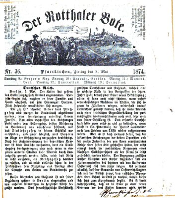 Rottaler Bote Freitag 8. Mai 1874