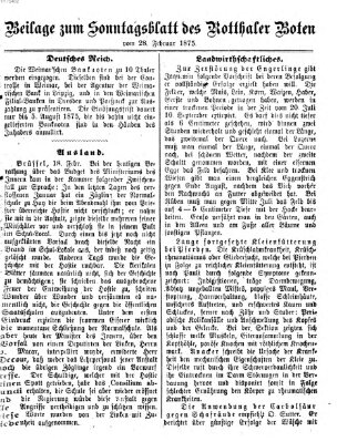 Rottaler Bote Sonntag 28. Februar 1875