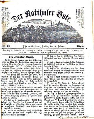 Rottaler Bote Freitag 5. Februar 1875