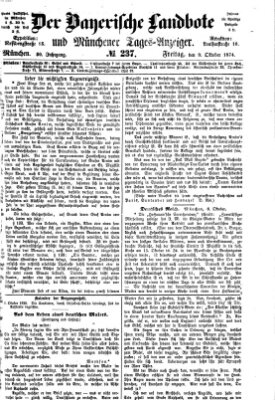 Der Bayerische Landbote Freitag 9. Oktober 1874