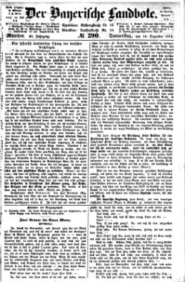 Der Bayerische Landbote Donnerstag 10. Dezember 1874