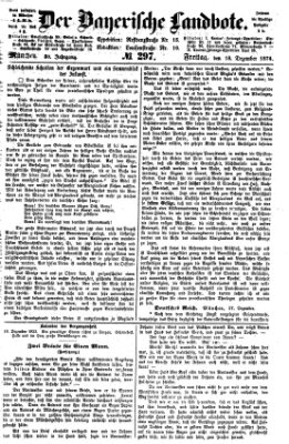 Der Bayerische Landbote Freitag 18. Dezember 1874