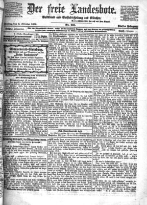 Der freie Landesbote Freitag 2. Oktober 1874