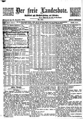 Der freie Landesbote Mittwoch 30. Dezember 1874