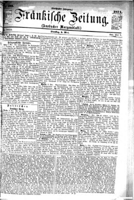 Fränkische Zeitung (Ansbacher Morgenblatt) Dienstag 5. Mai 1874