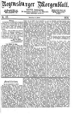 Regensburger Morgenblatt Donnerstag 22. Januar 1874