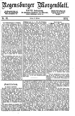 Regensburger Morgenblatt Freitag 20. Februar 1874