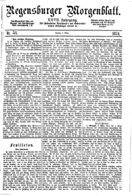 Regensburger Morgenblatt Freitag 6. März 1874