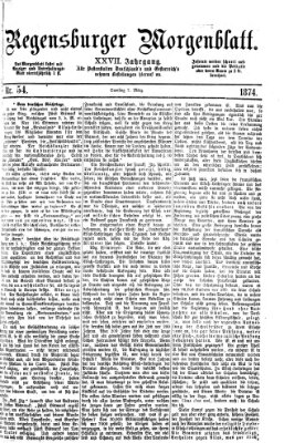 Regensburger Morgenblatt Samstag 7. März 1874