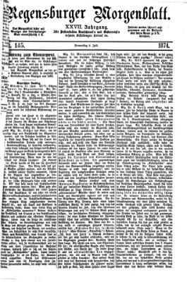 Regensburger Morgenblatt Donnerstag 2. Juli 1874