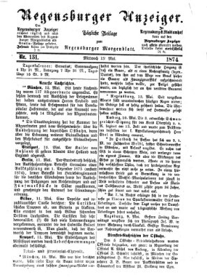 Regensburger Anzeiger Mittwoch 13. Mai 1874