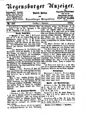 Regensburger Anzeiger Samstag 7. November 1874