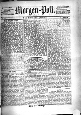 Morgenpost Mittwoch 21. Januar 1874