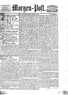 Morgenpost Dienstag 27. Januar 1874
