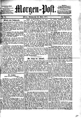 Morgenpost Montag 16. März 1874