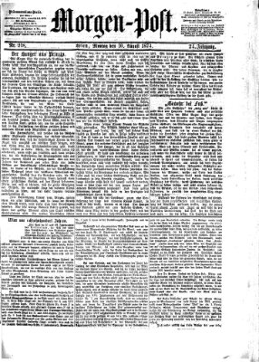 Morgenpost Montag 10. August 1874