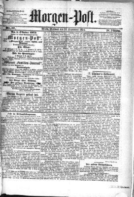 Morgenpost Mittwoch 23. September 1874
