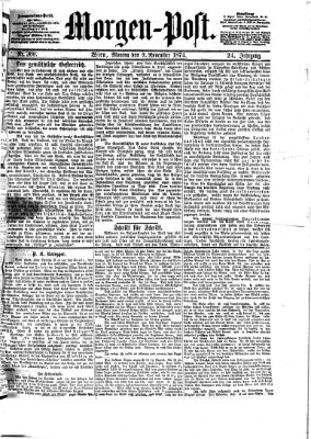 Morgenpost Montag 9. November 1874