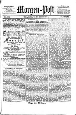 Morgenpost Freitag 25. Dezember 1874