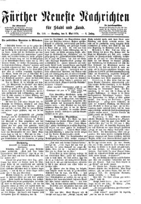 Fürther neueste Nachrichten für Stadt und Land (Fürther Abendzeitung) Samstag 9. Mai 1874