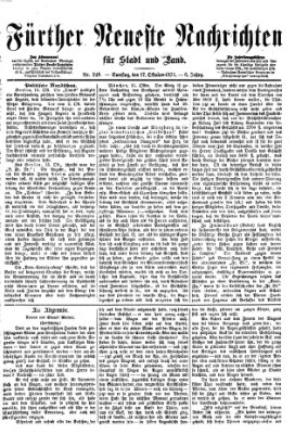 Fürther neueste Nachrichten für Stadt und Land (Fürther Abendzeitung) Samstag 17. Oktober 1874