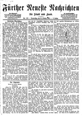 Fürther neueste Nachrichten für Stadt und Land (Fürther Abendzeitung) Donnerstag 29. Oktober 1874